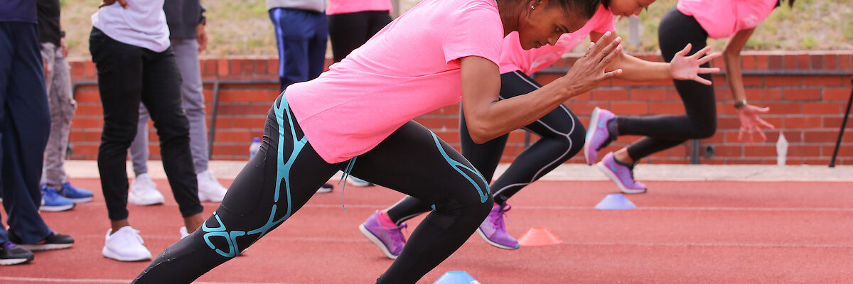 CAPE TOWN, SOUTH AFRICA - MARCH 10: Samantha Ross of UWC during the TrackGirlz events at University of Western Cape on March 10, 2018 in Cape Town, South Africa. (Photo by Roger Sedres/ImageSA)