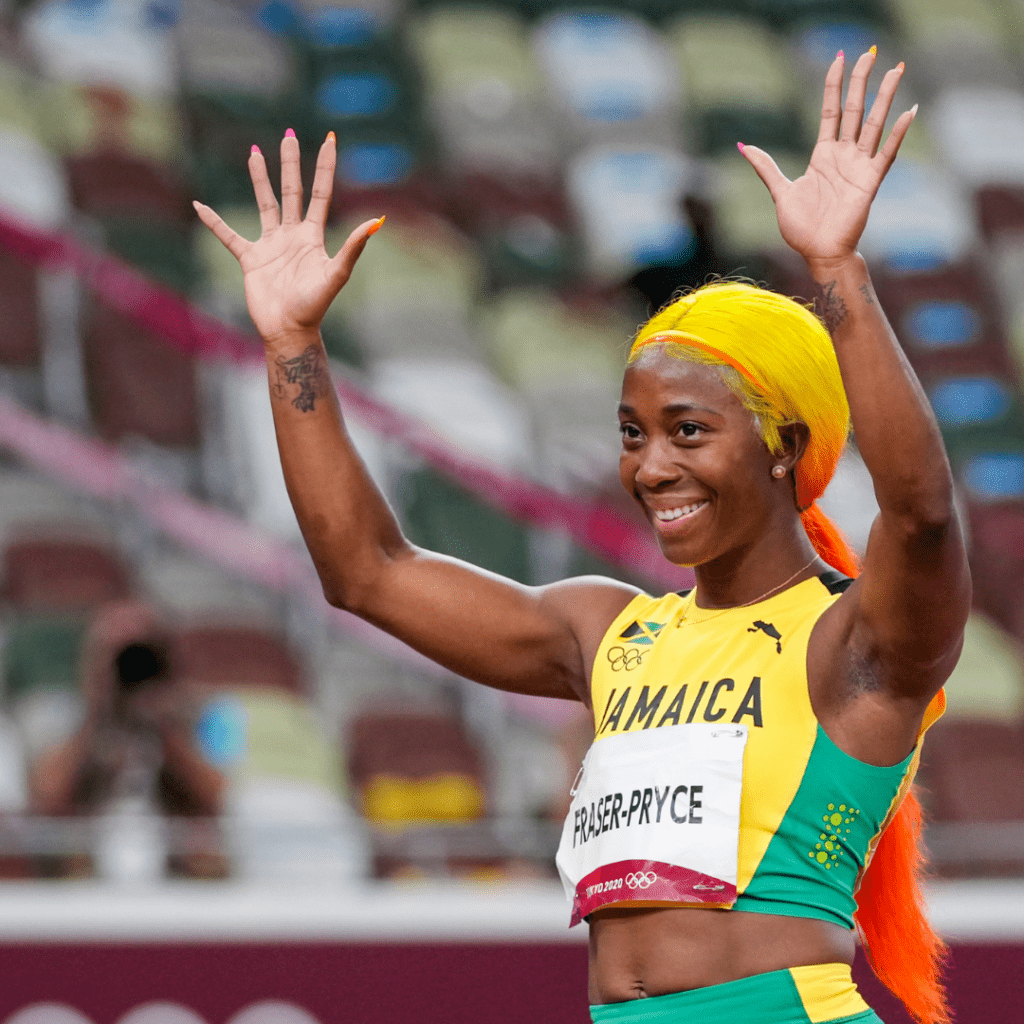 Fraser-Pryce at the 2020 Tokyo Olympics