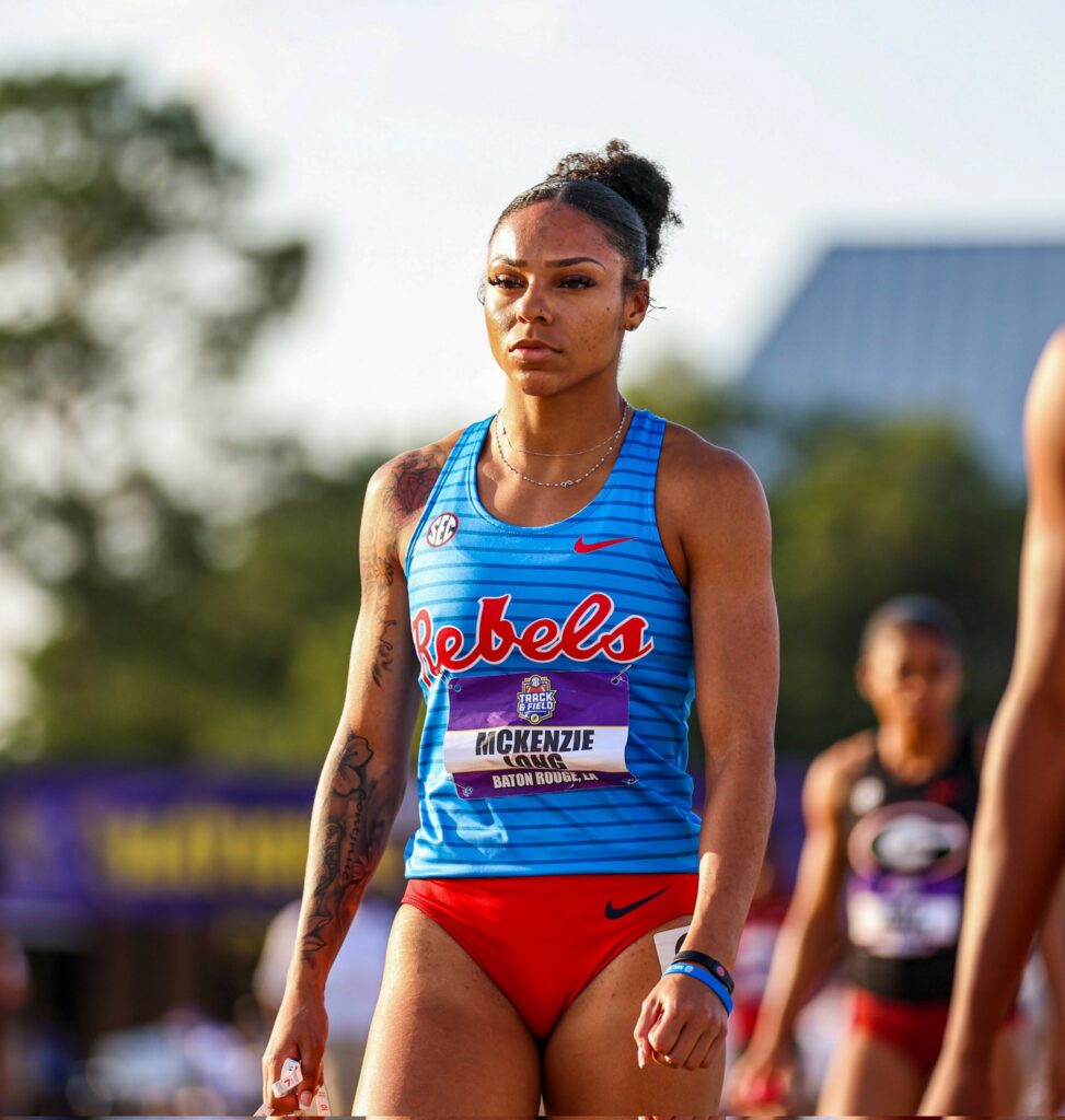 Long in her Ole Miss uniform 