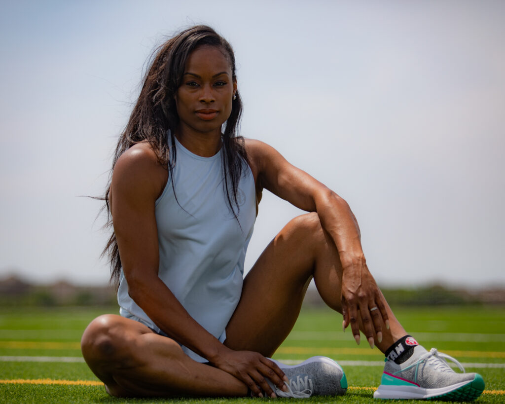 Freeman sits on the track